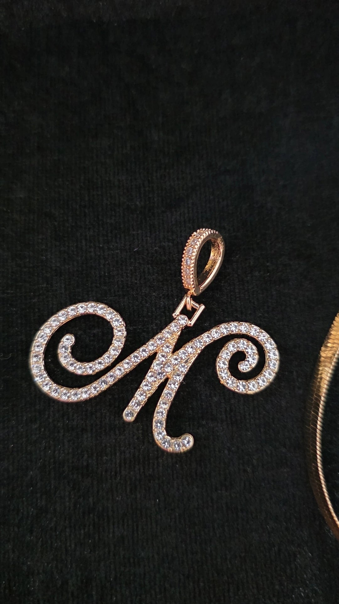 Herringbone Initial Necklace